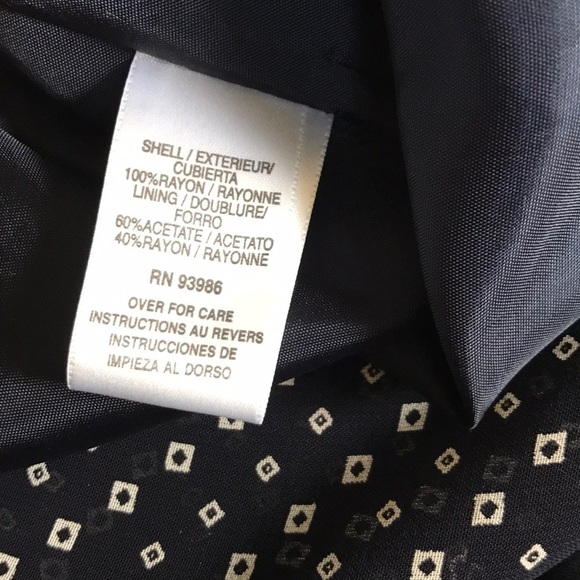 Maxi dress Navy + White asymmetrical hem size Small - Picture 12 of 13